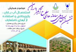 ششمین همایش ملی سامانه های سطوح آبگیر باران، بهمن ۹۶