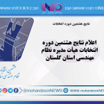 اعلام نتایج هشتمین دوره انتخابات هیأت مدیره نظام مهندسی استان گلستان