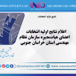 اعلام نتایج اولیه انتخابات اعضای هیات‌مدیره سازمان نظام مهندسی استان