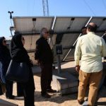 بازدید جمعی از مدیران شهرداری رشت از پنل خورشیدی سازمان