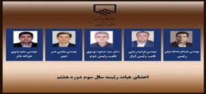 انتخابات اعضای هيات رئيسه سال سوم دوره هشتم سازمان نظام مهندسی ساختمان استان گيلان