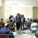 بازدید وزیر راه و شهرسازی از آزمون نظام مهندسی در دانشگاه شهید باهنر شیراز