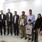 دیدار امین مقومی و رییس سازمان بسیج مهندسین کشور با خانواده مهندس پاسدار رضا اینانلو